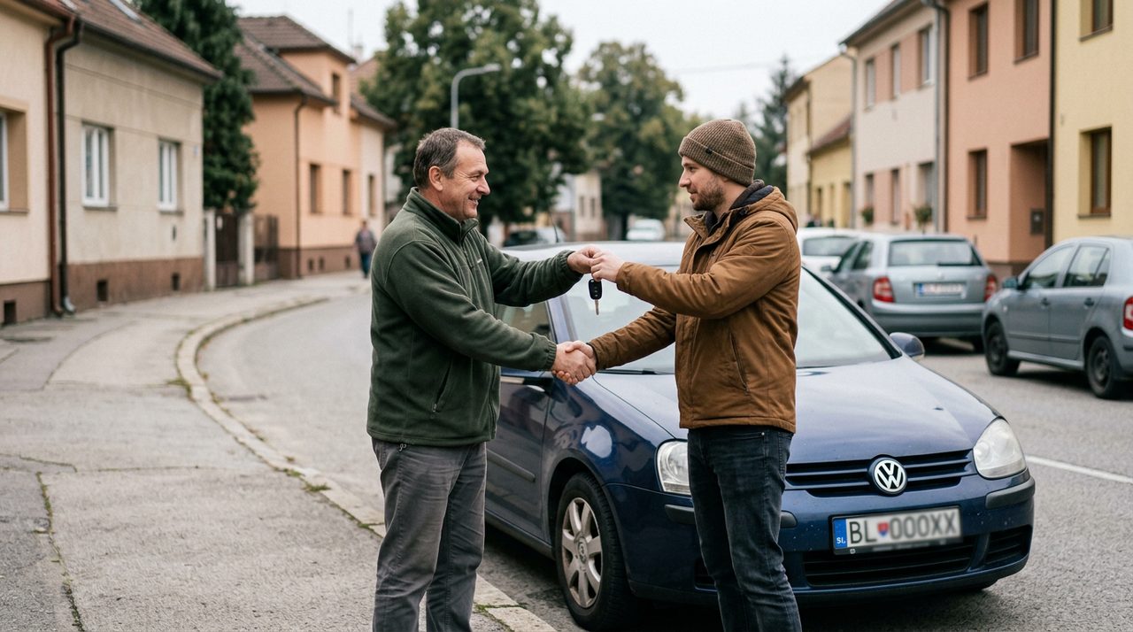 Odovzdanie kľúčov pri predaji auta
